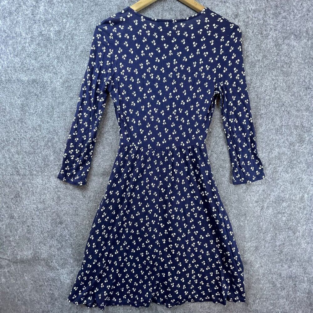 Urban Outfitters Dress Small Navy Lightweight Deep V Girly Simple Minimalist‎ - Picture 2 of 8